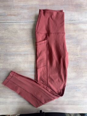 Yogalicious Lux pink High-Rise cropped leggings with pockets size S
